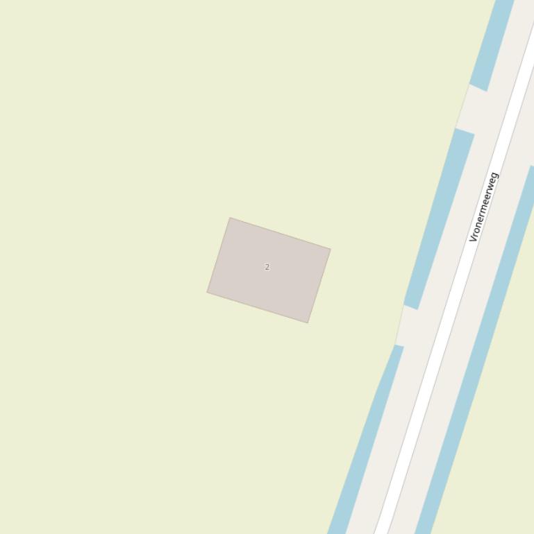 Kaart van de Vronermeerweg.