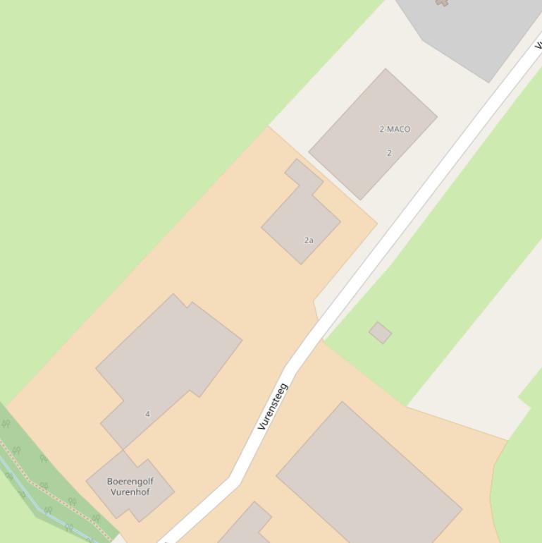 Kaart van de Vurensteeg.