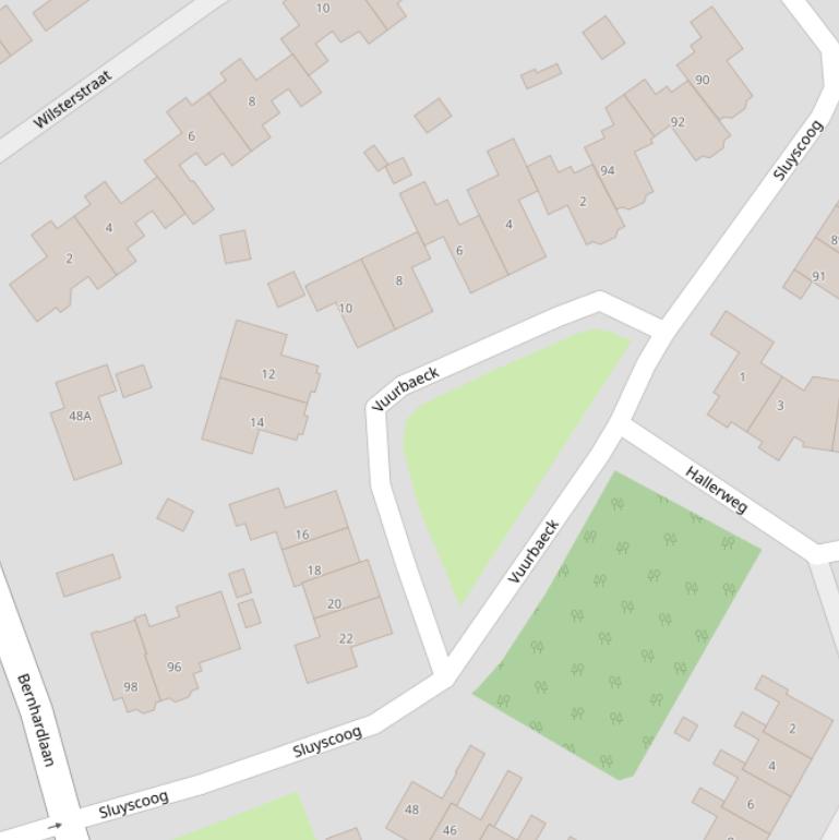 Kaart van  Vuurbaeck.