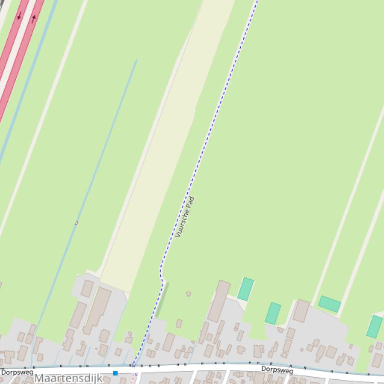 Kaart van het Vuurschepad.