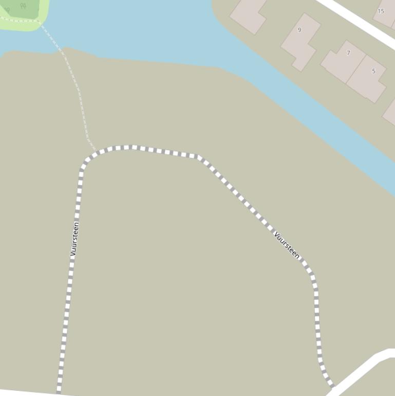 Kaart van  Vuursteen.