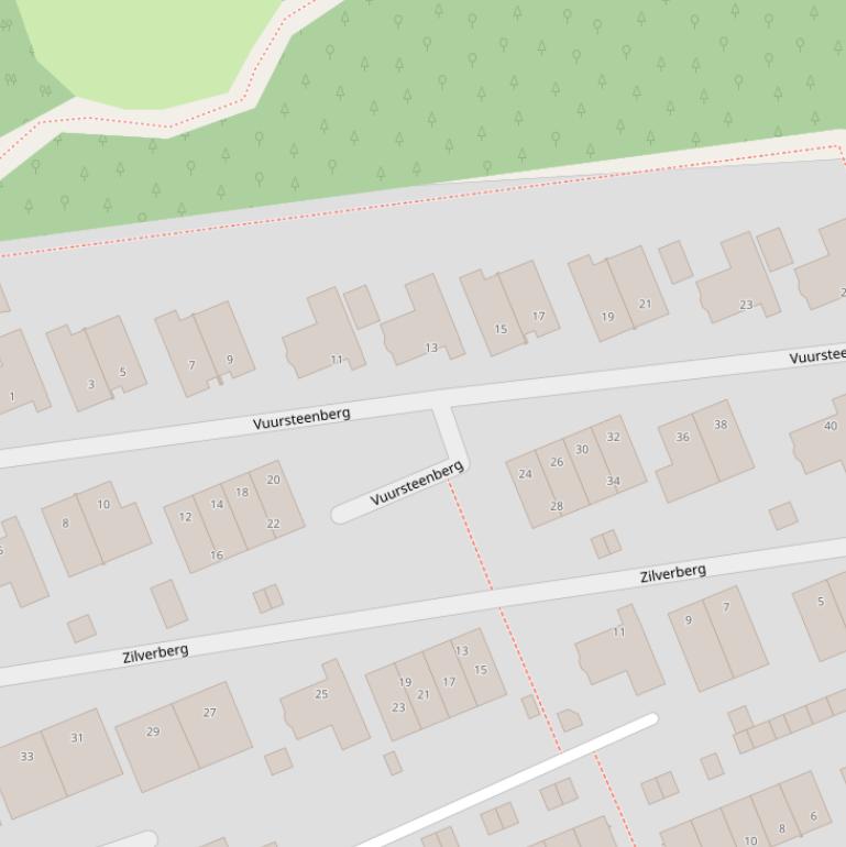 Kaart van  Vuursteenberg.