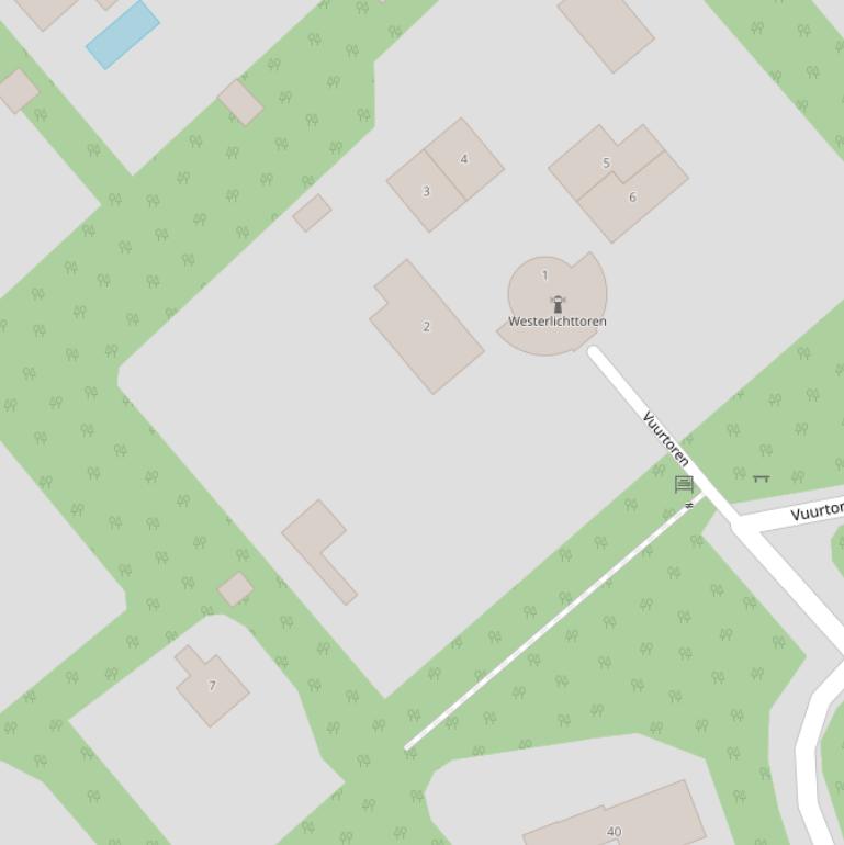 Kaart van  Vuurtoren.