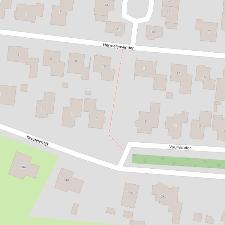 Kaart van  Vuurvlinder.