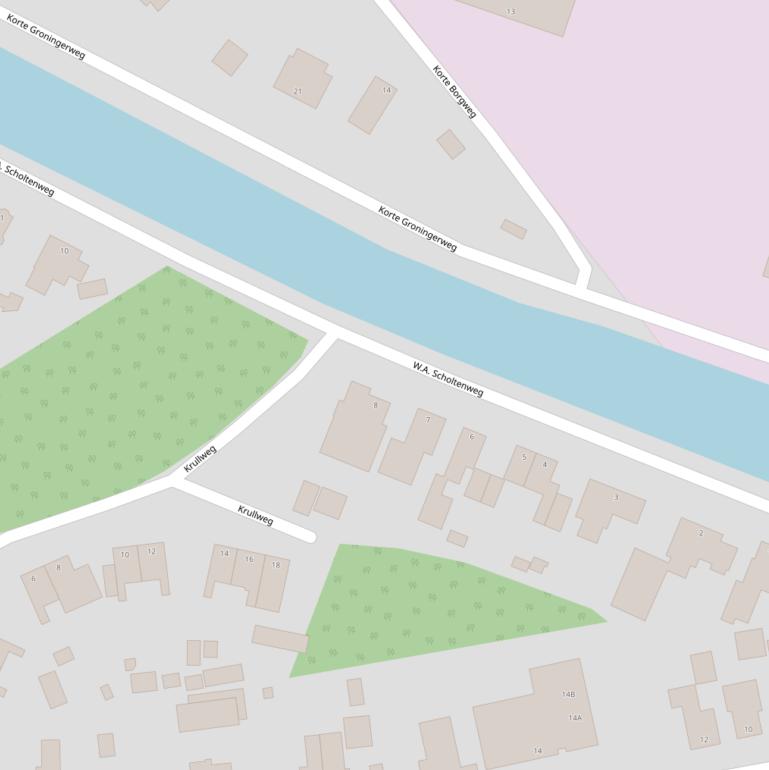 Kaart van de W.A. Scholtenweg.