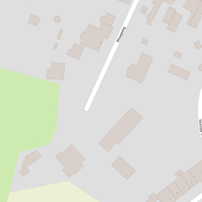 Kaart van de Waagweg.