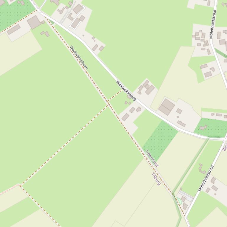 Kaart van  Waalwijksebaan.