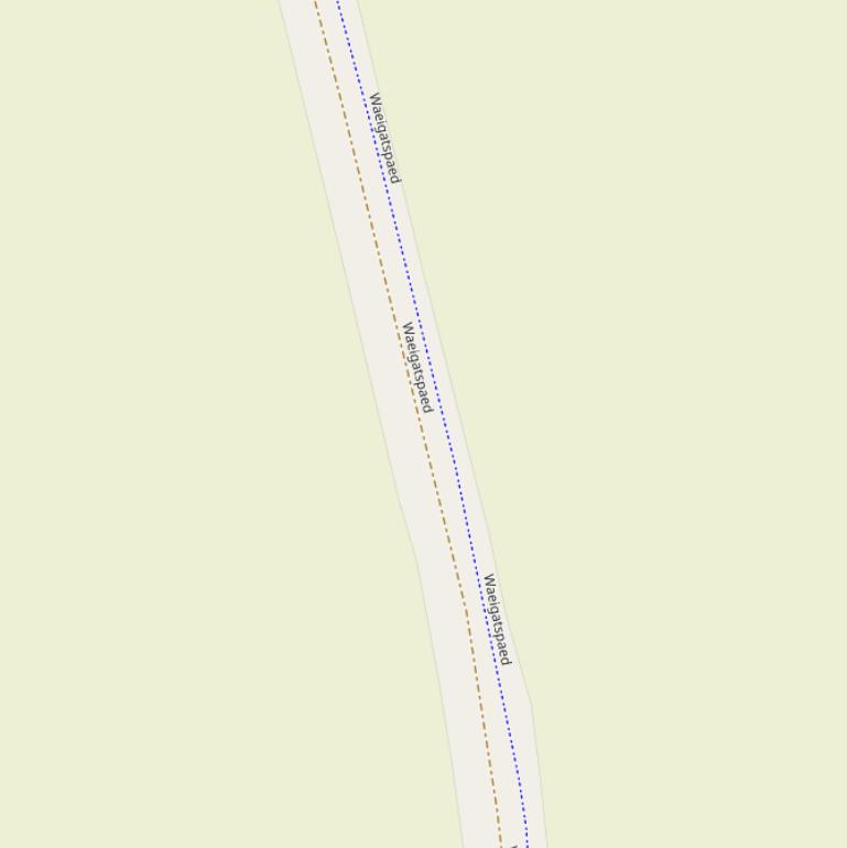 Kaart van  Waeigatspaed.