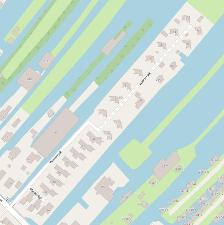 Kaart van  Waeterrijck.