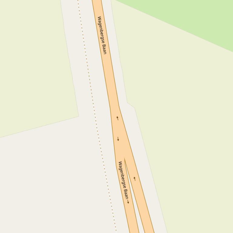 Kaart van  Wagenbergse Baan.