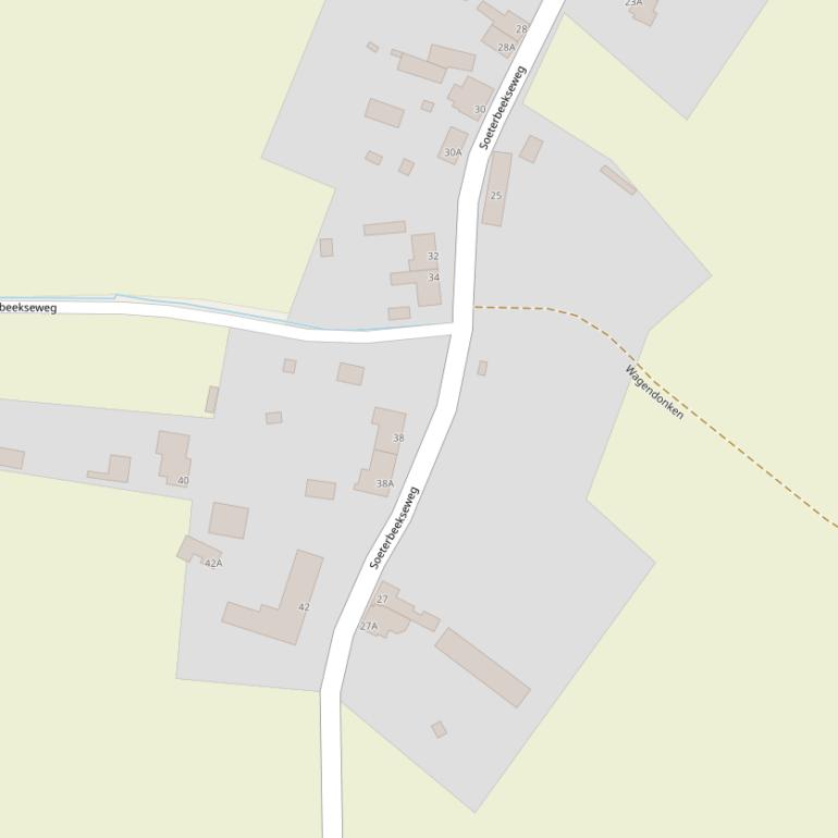 Kaart van  Wagendonken.