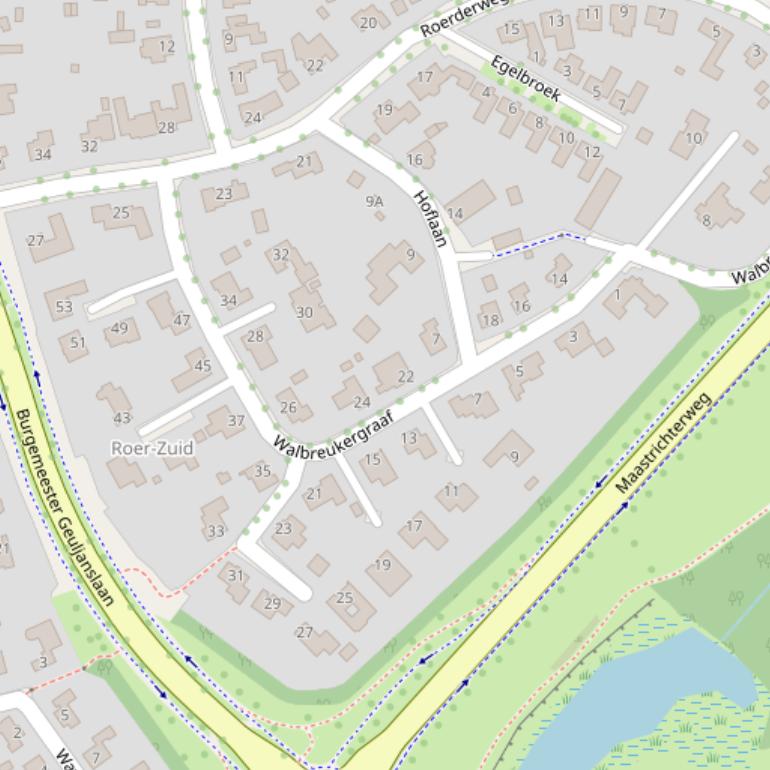 Kaart van  Walbreukergraaf.