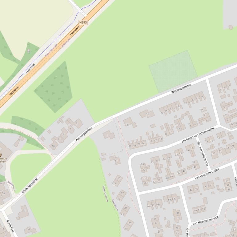 Kaart van  Walburgastrjitte.