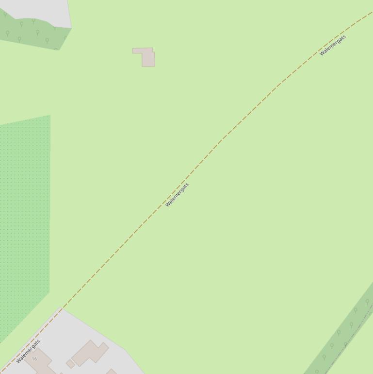 Kaart van  Walemergats.