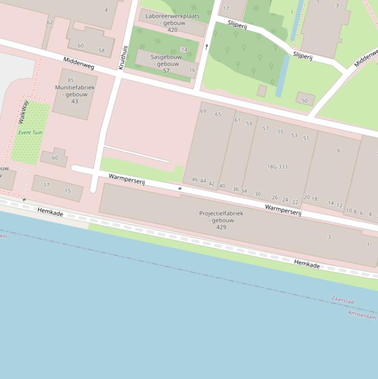 Kaart van  Warmperserij.