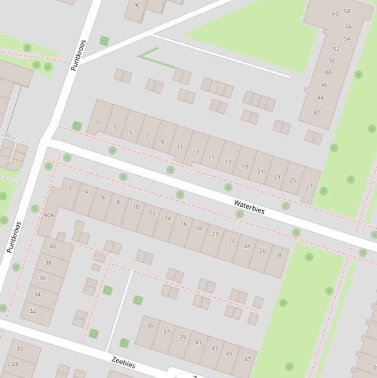 Kaart van  Waterbies.