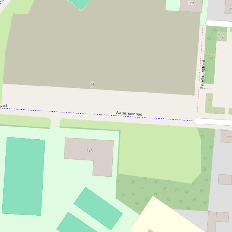 Kaart van het Waterhoenpad.