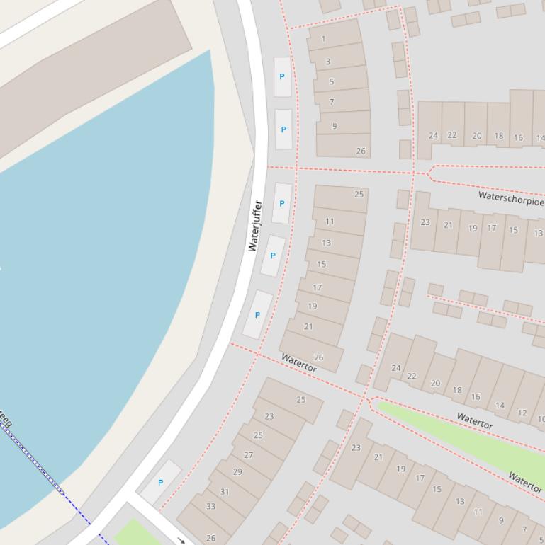 Kaart van  Waterjuffer.