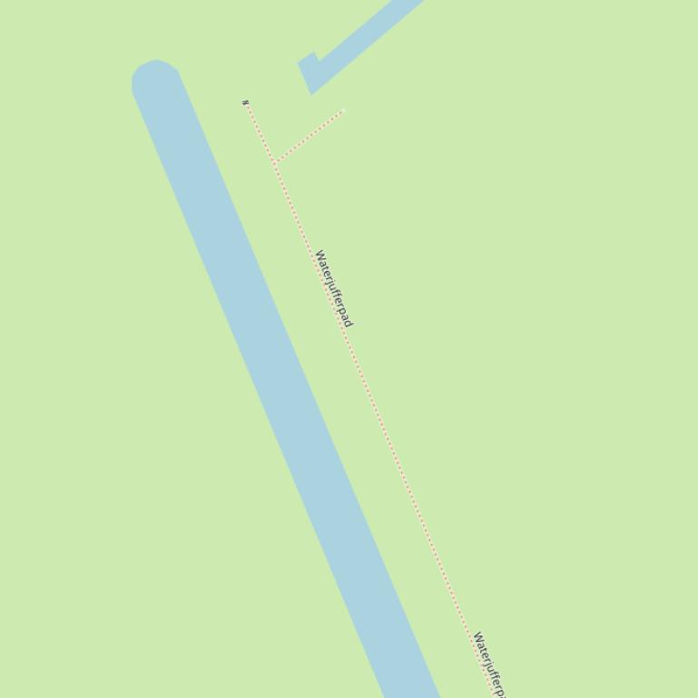 Kaart van het Waterjufferpad.