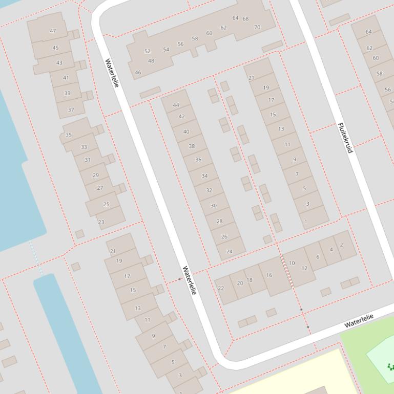 Kaart van  Waterlelie.