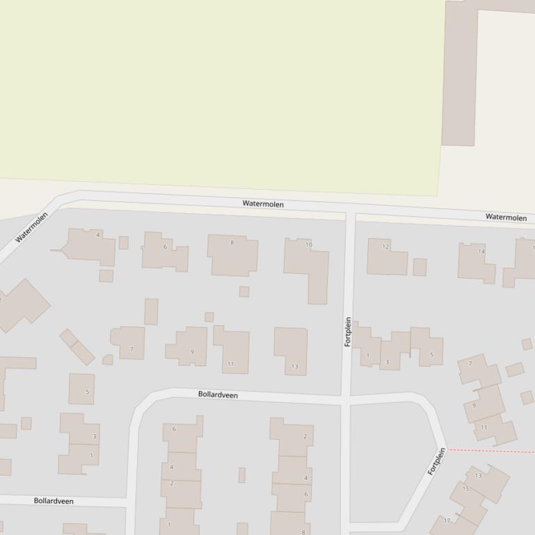 Kaart van  Watermolen.