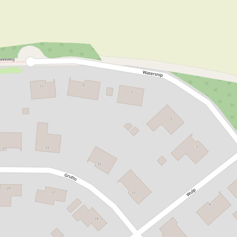 Kaart van  Watersnip.