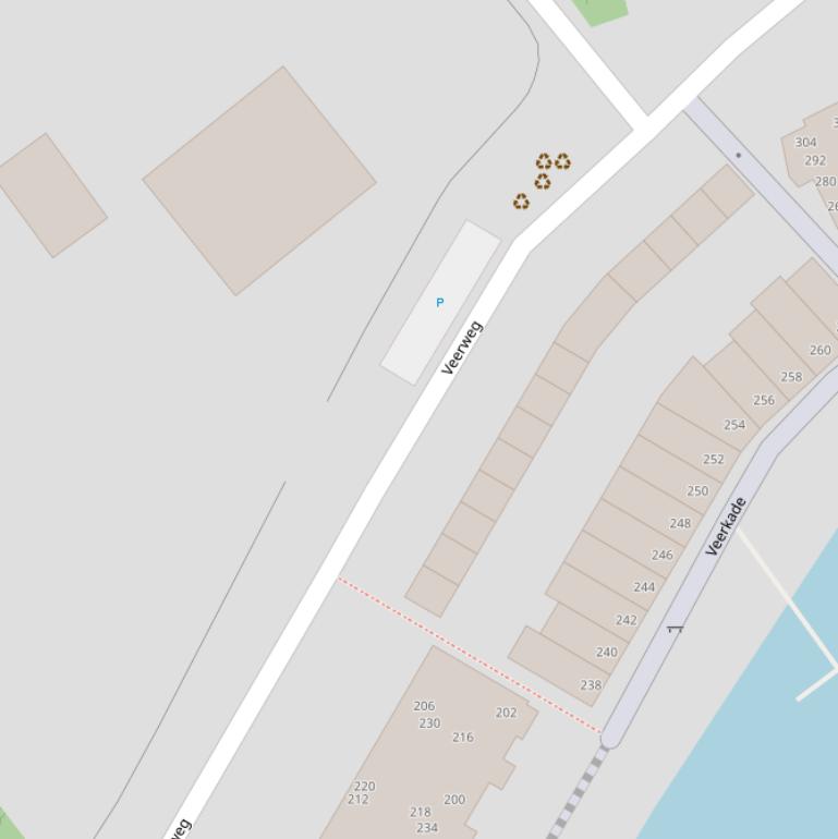 Kaart van de Waterweg.