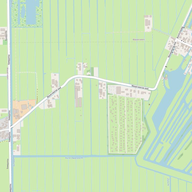 Kaart van het Waverveense pad.