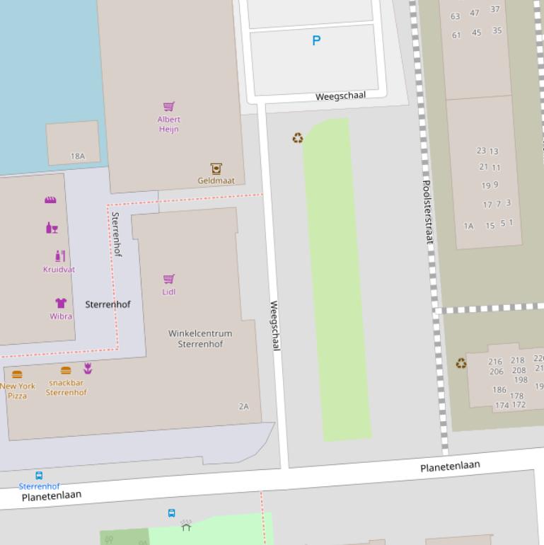 Kaart van  Weegschaal.