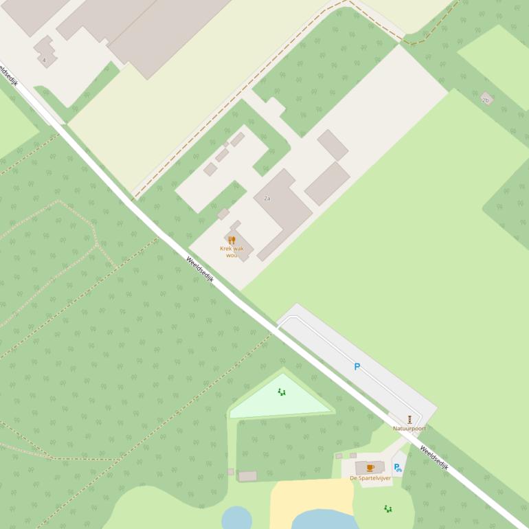 Kaart van de Weeldsedijk.