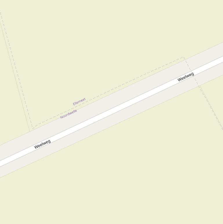 Kaart van de Weelweg.