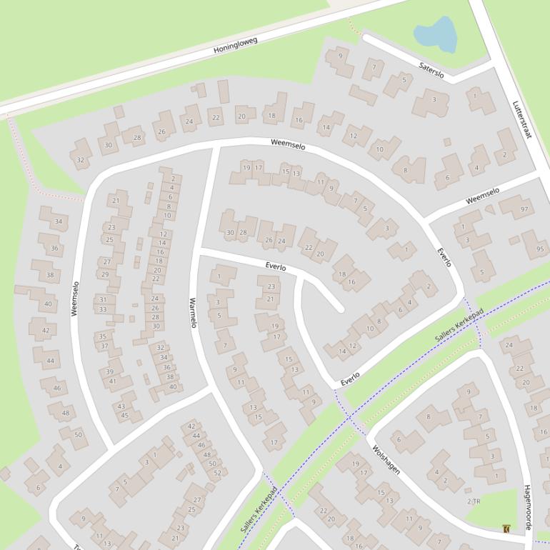 Kaart van  Weemselo.