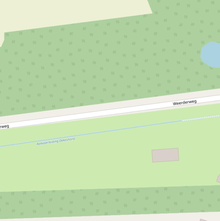 Kaart van de Weerderweg.