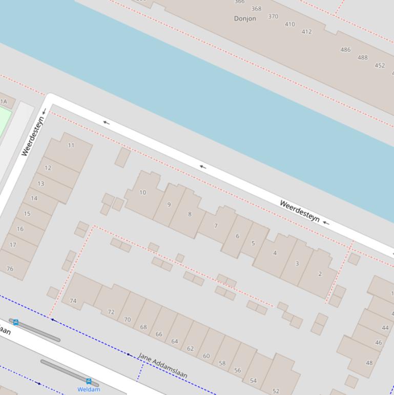 Kaart van  Weerdesteyn.