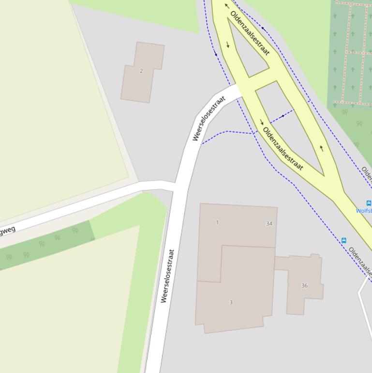 Kaart van de Weerselosestraat.