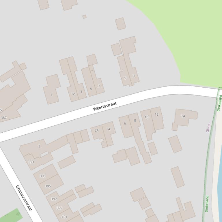 Kaart van de Weertsstraat.