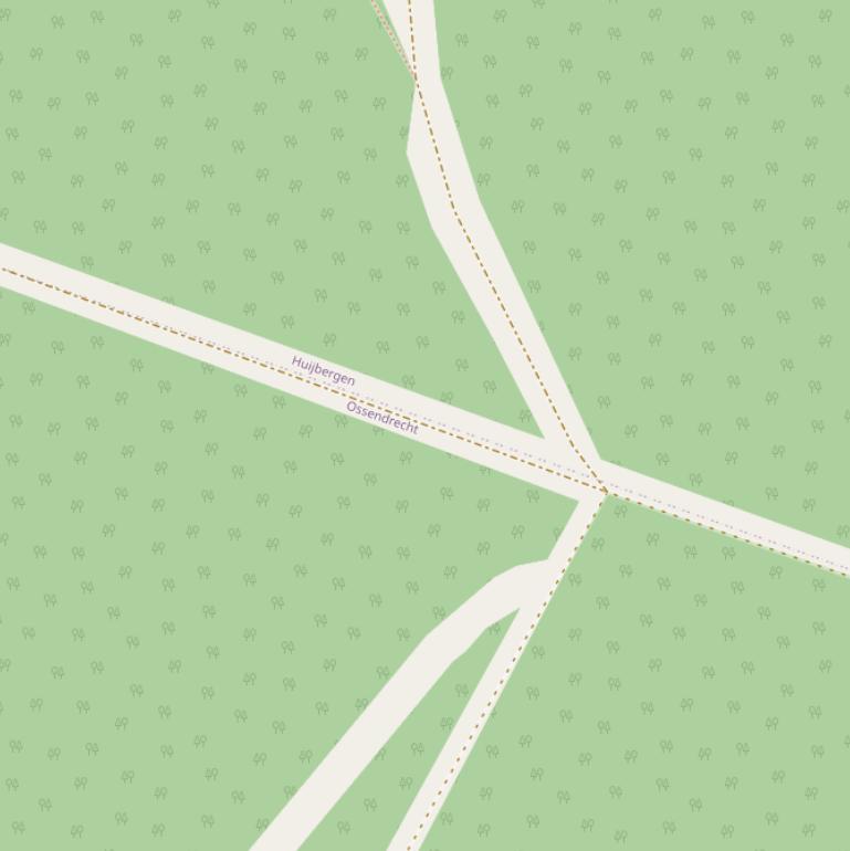 Kaart van  Weg naar de Groene Dries.