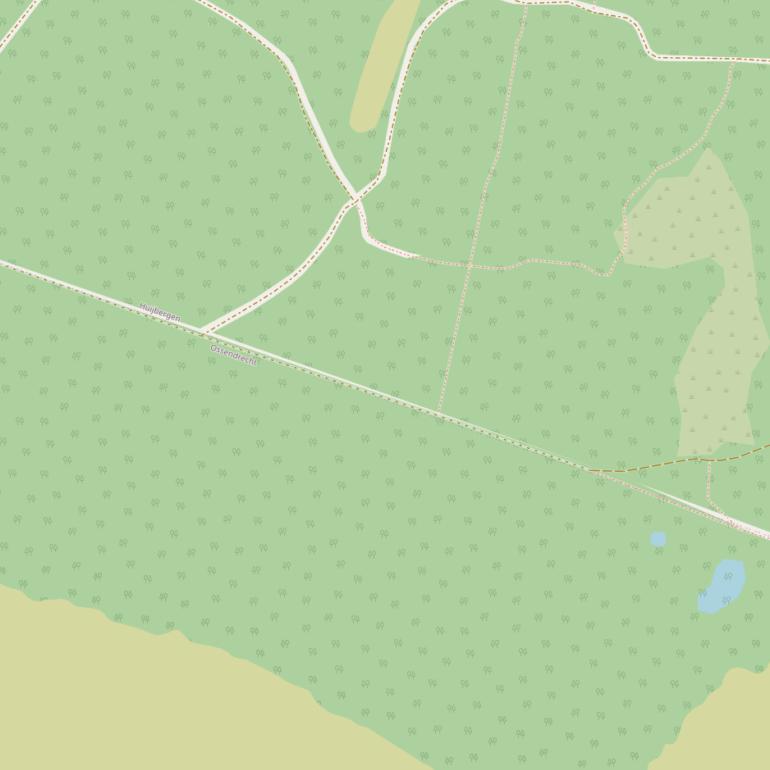 Kaart van  Weg naar de Groene Dries.