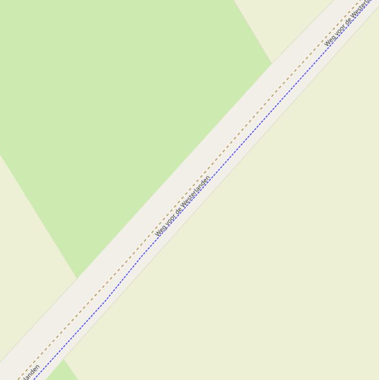 Kaart van  Weg voor de Westerlanden.