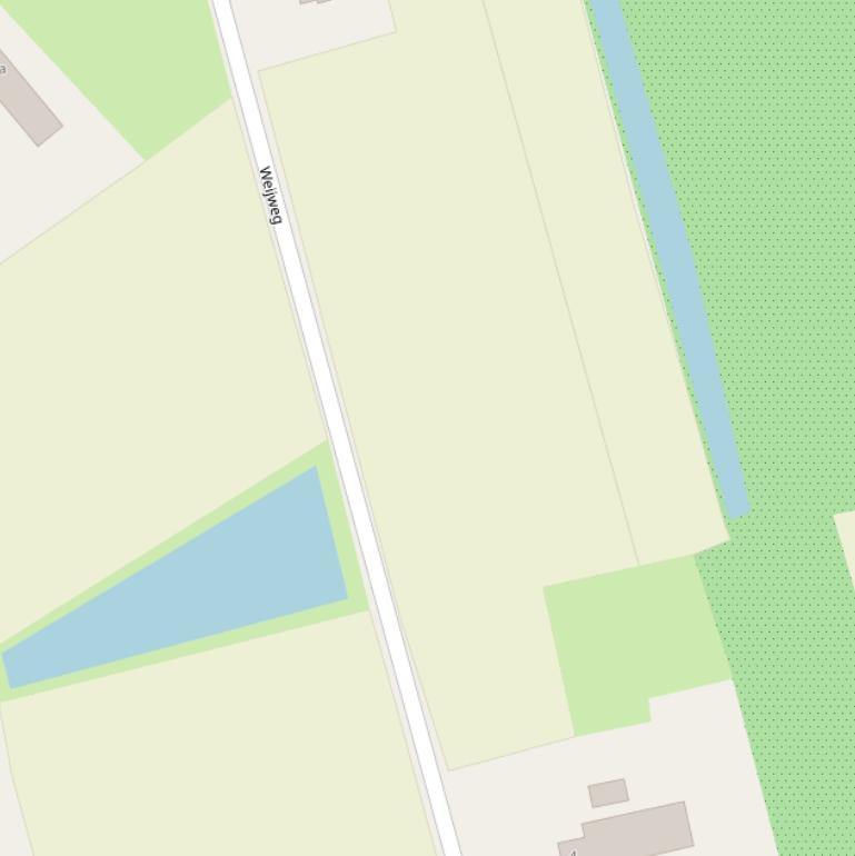 Kaart van de Weijweg.