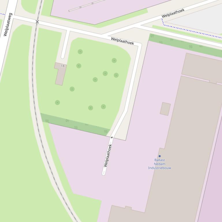 Kaart van  Welplaathoek.