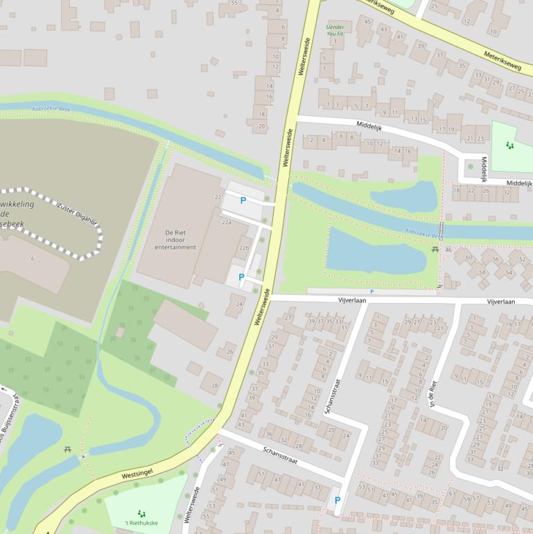 Kaart van de Weltersweide.