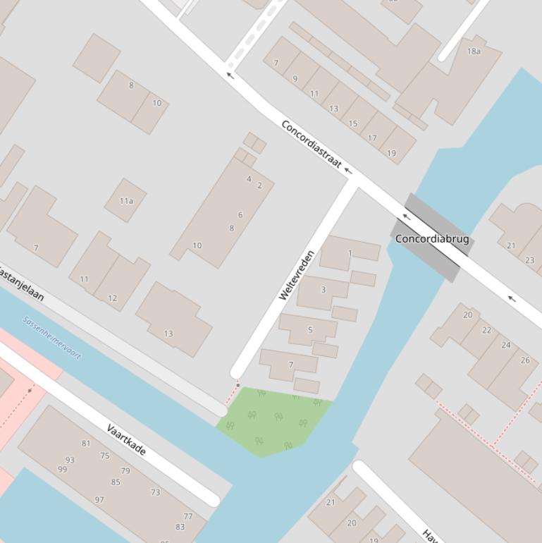 Kaart van  Weltevreden.