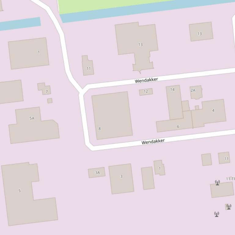 Kaart van  Wendakker.