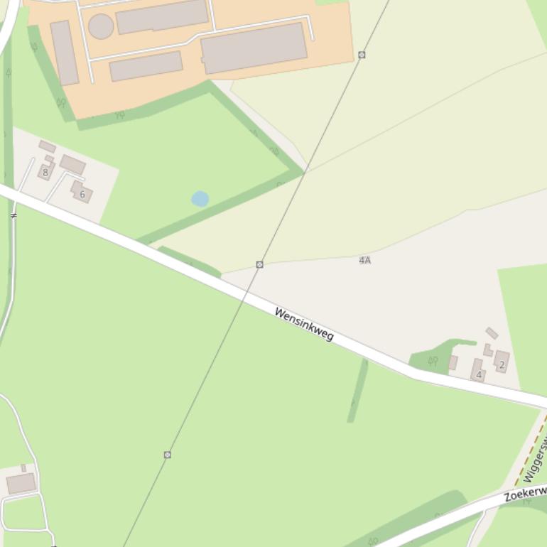 Kaart van de Wensinkweg.