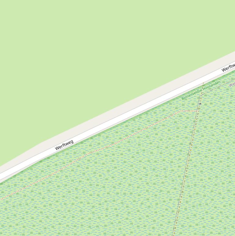 Kaart van de Werftweg.