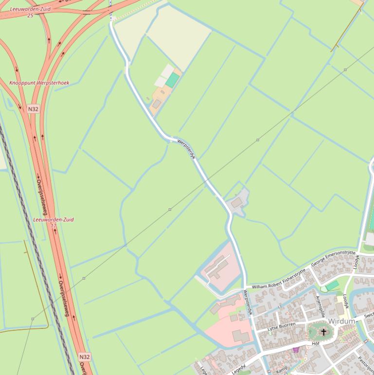 Kaart van  Werpsterdyk.