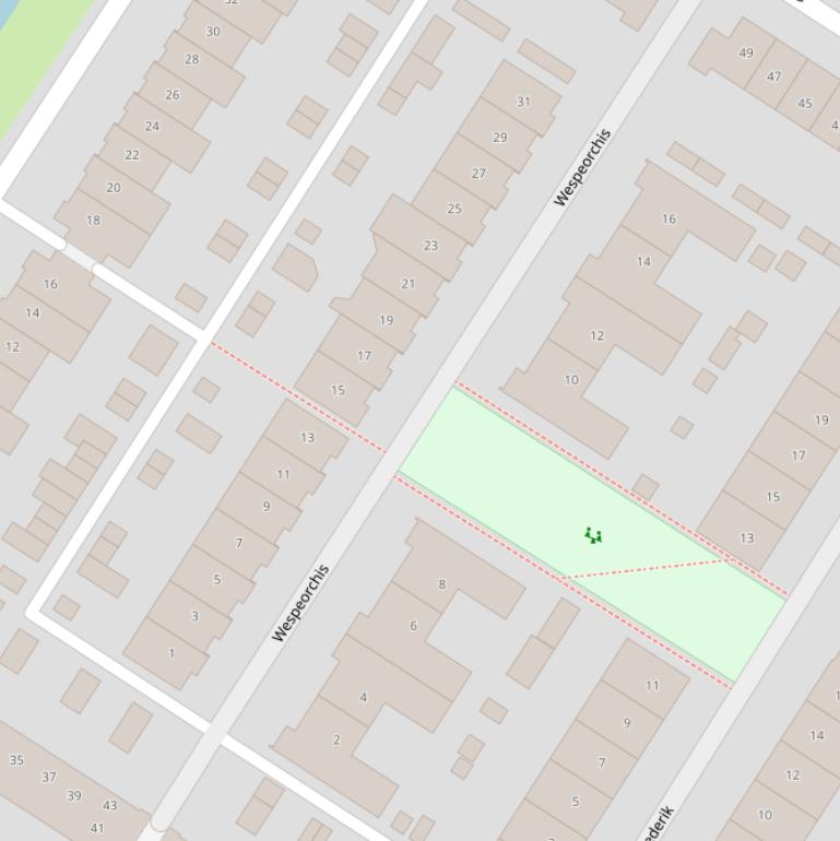 Kaart van  Wespeorchis.