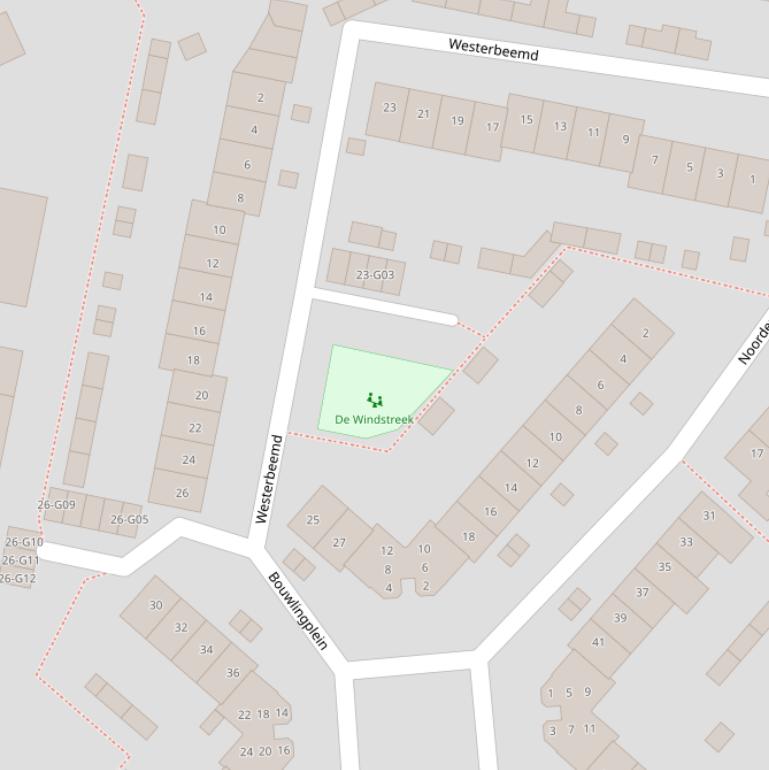 Kaart van  Westerbeemd.