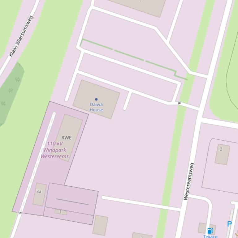 Kaart van de Westereemsweg.